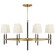 Bryant Wrapped LED Chandelier in Hand-Rubbed Antique Brass and Chocolate Leather (268|TOB 5588HAB/CHC-CHC)