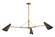 Andersen Three Light Chandelier in Patina Brass (67|F4350-PBR/BRZ)