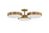 Rory Three Light Semi Flush Mount in Patina Brass (67|C1330-PBR)