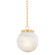 Ambra One Light Pendant in Aged Brass (428|H989701S-AGB)