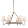 Polly Six Light Chandelier in Aged Brass (428|H984806-AGB/BRZ)