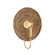 Ashby One Light Wall Sconce in Aged Brass (428|H1020101-AGB)