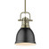 Duncan One Light Pendant in Aged Brass (62|3604-S AB-BLK)