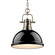 Duncan One Light Pendant in Aged Brass (62|3602-L AB-BK)