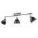Duncan Three Light Semi-Flush Mount in Pewter (62|3602-3SF PW-BLK)
