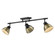 Duncan Three Light Semi-Flush Mount in Matte Black (62|3602-3SF BLK-AB)
