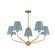 Xavier Five Light Chandelier in Vibrant Gold (60|XAV-B9315-VG-BL)