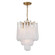 Ollie Four Light Pendant in Aged Brass (60|OLL-6004-AG-CL)