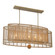 Jayna Five Light Linear Chandelier in Burnished Silver (60|JAY-A5007-BS)