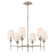 Broche Six Light Chandelier in Antique Silver (60|568-SA)