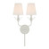 Broche Two Light Wall Sconce in Matte White (60|562-MT)