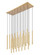 Forest LED Linear Chandelier in Modern Gold (224|919MP24-23L-MGLD-LED)