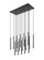 Forest LED Linear Chandelier in Matte Black (224|919MP24-17L-MB-LED)