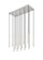 Forest LED Linear Chandelier in Brushed Nickel (224|919MP24-17L-BN-LED)