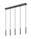 Forest LED Linear Chandelier in Matte Black (224|919MP12-5L-MB-LED)