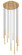 Forest LED Chandelier in Modern Gold (224|919MP12-11R-MGLD-LED)