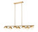 Realm Sphere Seven Light Linear Chandelier in Modern Gold (224|7517-7L-MGLD)