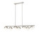 Realm Sphere Seven Light Linear Chandelier in Brushed Nickel (224|7517-7L-BN)