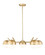 Realm Sphere Five Light Chandelier in Modern Gold (224|7517-5MGLD)