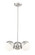 Realm Sphere Three Light Chandelier in Brushed Nickel (224|7517-3BN)