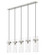 Fontaine Five Light Linear Chandelier in Brushed Nickel (224|7002P5-5L-BN)
