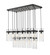 Fontaine 17 Light Linear Chandelier in Matte Black (224|7002P5-17L-MB)