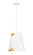 Salone One Light Pendant in Matte White (224|1951P11-MW)