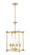 Katerina Four Light Chandelier in Rubbed Brass (224|1950-4C-RB)