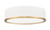 Bradley LED Flush Mount in Matte White + Modern Gold (224|1018F16-MW-MGLD-LED)