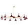 Clare 12 Light Chandelier in Modern Brass w/Sugar Plum, Rose Water Painted (165|SM12RW)
