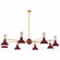 Clare Eight Light Chandelier in Modern Brass w/Sugar Plum, Rose Water Painted (165|SM08RW)