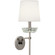 Cristallo One Light Wall Sconce in Polished Nickel w/ Clear Crystal (165|S629C)