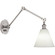 Alloy One Light Wall Sconce in Polished Nickel, Cased White w/ Polished (165|S2418G)