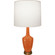 Small Emma One Light Accent Lamp in Pumpkin Glazed Ceramic w/Warm Brass (165|PM36)