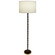 Kane One Light Floor Lamp in Obsidian w/Modern Brass (165|OS73)
