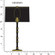 Kane One Light Table Lamp in Obsidian w/Modern Brass (165|OS71X)