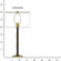 Kane One Light Table Lamp in Obsidian w/Modern Brass (165|OS71)