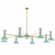 Clare Eight Light Chandelier in Modern Brass w/Mint, Lily Painted (165|MN08LY)