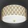 Marcel Three Light Flushmount in Modern Brass w/Frosted Cased White (165|203)