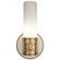 Chase One Light Wall Sconce in Antique Brass w/Polished Cased White (165|1978)