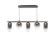Refrax Five Light Chandelier in Matte Black (423|C37405MBSM) Refrax Five Light Chandelier in Matte Black (423|C37405MBSM)