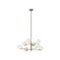 Orb Eight Light Chandelier in Matte White (423|C31708MWAG)