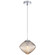 Maruna One Light Pendant in Chrome + Cognac Glass (423|C31003CHCN)