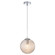 Maruna One Light Pendant in Chrome + Cognac Glass (423|C31002CHCN)