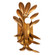BOTANICA One Light Wall Sconce in Warm Gold (33|523821WGL)