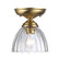 Audra One Light Semi-Flush Mount in Brushed Champagne Brass (62|6952-SF7 BCB-CLR)