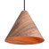 Conique One Light Pendant in Dark Walnut (62|3988-13 DWA)