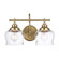 Daphne Two Light Vanity in Brushed Champagne Brass (62|3610-BA2 BCB-CLR)