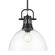 Duncan One Light Pendant in Matte Black (62|3604-L BLK-CLR)