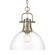 Duncan One Light Pendant in Aged Brass (62|3602-L AB-CLR)